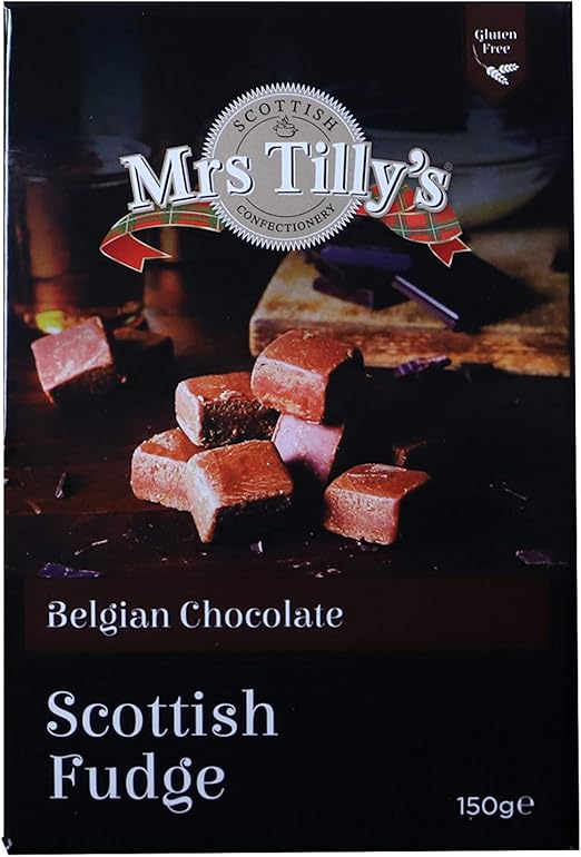 Mrs Tilly's Belgian Dark Chocolate Fudge in a Box (Pack of 3) Amazon