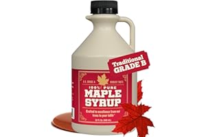 Grade B Maple Syrup 32 Oz Jug – 100% Pure Maple Syrup (Now Grade A Dark) Bold, Robust Flavor – Artisan Maple Syrup Gift – USA-Made Breakfast Syrups & Toppings by Lincoln County Reserve
