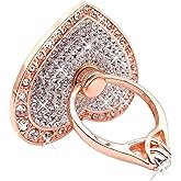 Cell Phone Ring Holder,360° Rotation Diamond Metal Finger Ring Grip for iPhone iPod iPad Samsung Galaxy and Other Smartphones (Rosegold)