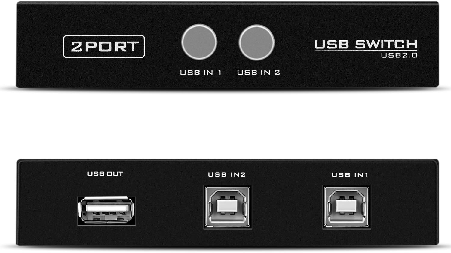 TNP 4 Ports USB 2.0 Sharing Switch Box - Manual Share Switcher Adapter Adopter Splitter Hub Selector for PC Computer Scanner Printers Projector Camera and Keyboard with USB-A Interface: Computers & Accessories