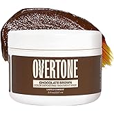 Overtone Semi Permanent Hair Color Conditioner, Chocolate Brown, 8 oz, Nourishing, Damage-Free, Color Depositing Mask for All Hair Types with Shea Butter & Coconut Oil, Vegan & Cruelty-Free