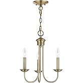 Livex Lighting 42683-01 Mini Chandelier, Medium, Antique Brass