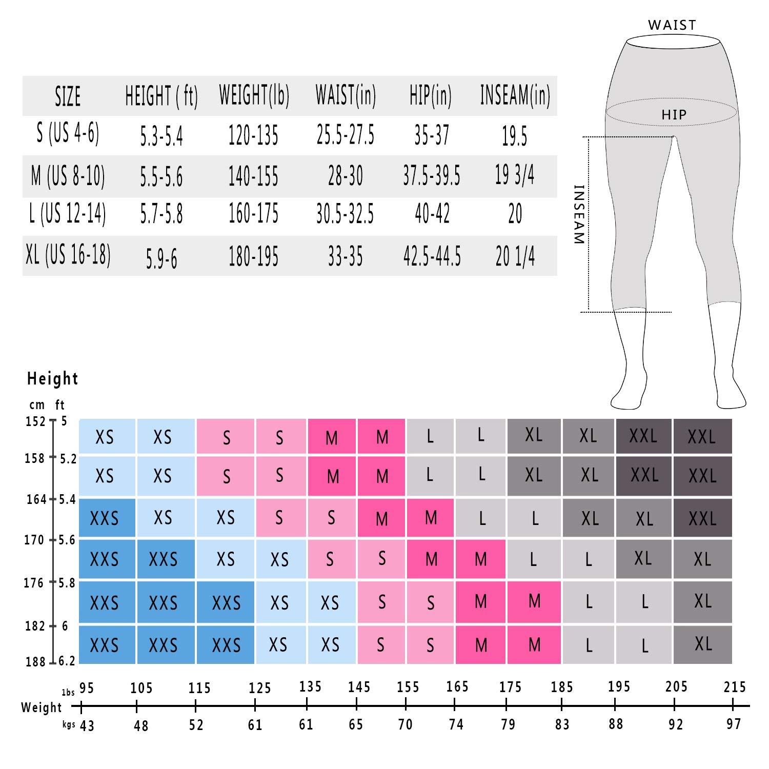 Matymats High Waist Yoga Pants - Tummy Control Workout Leggings Active Yoga Lounge Capri Pants for Women Black