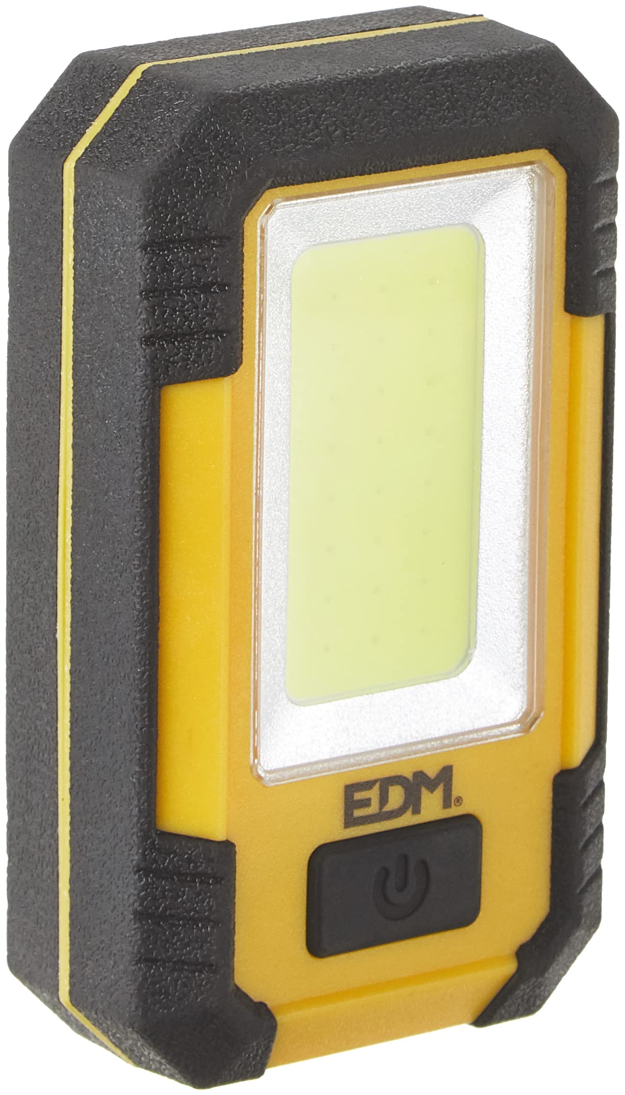 EDP 36392 LED Torch with Hook and Magnet COB 500 Lumens, Black, Yellow