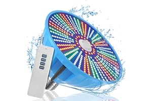 CINHOMI Pool Light RGB Color Changing LED Pool Lights 120V 55W Inground Pool Lights Medium E26/E27 Base Underwater Pool Light Bulb with Remote Control for Pentair and Hayward Lamps
