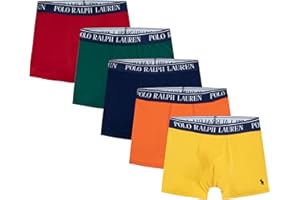 POLO RALPH LAUREN boys 5-pack Boxer Briefs