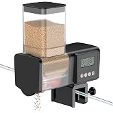Pawfly Aquarium Automatic Fish Feeder 200/450 mL Auto Fish Food Dispenser | Adjustable Fish Feeder for Aquarium Auto Fish Dispenser with Timer Fish Food Vacation Feeder, Battery Operated (Not Included)
