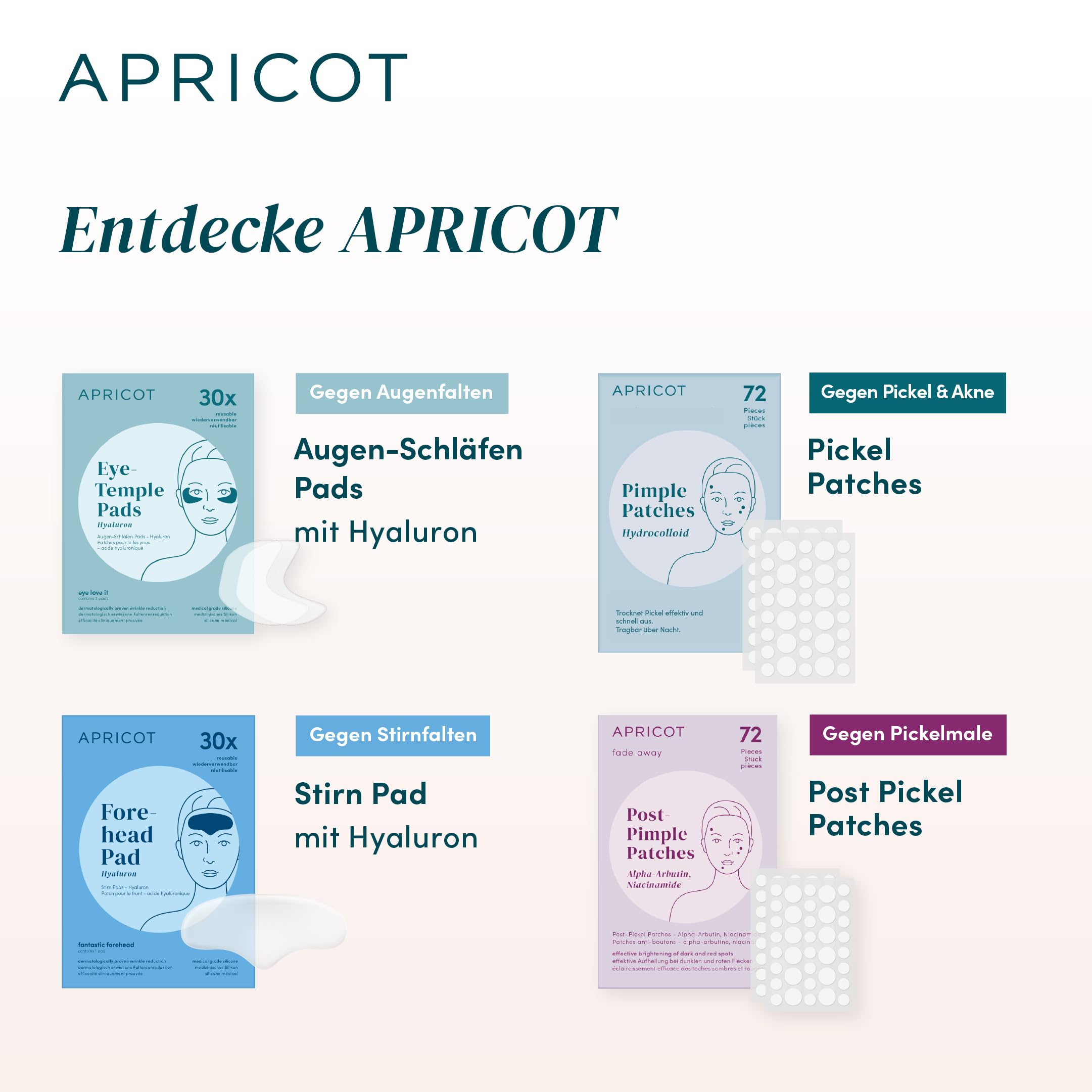 APRICOT Dekollete Pad Antifalten aus medizinischem Silikon mit niedermolekularem Hyaluron - Bis zu 30x Wiederverwendbar, Dermatologisch Bestätigt, Vegan & Tierversuchsfrei - Dekollete Anti Falten Pad 7