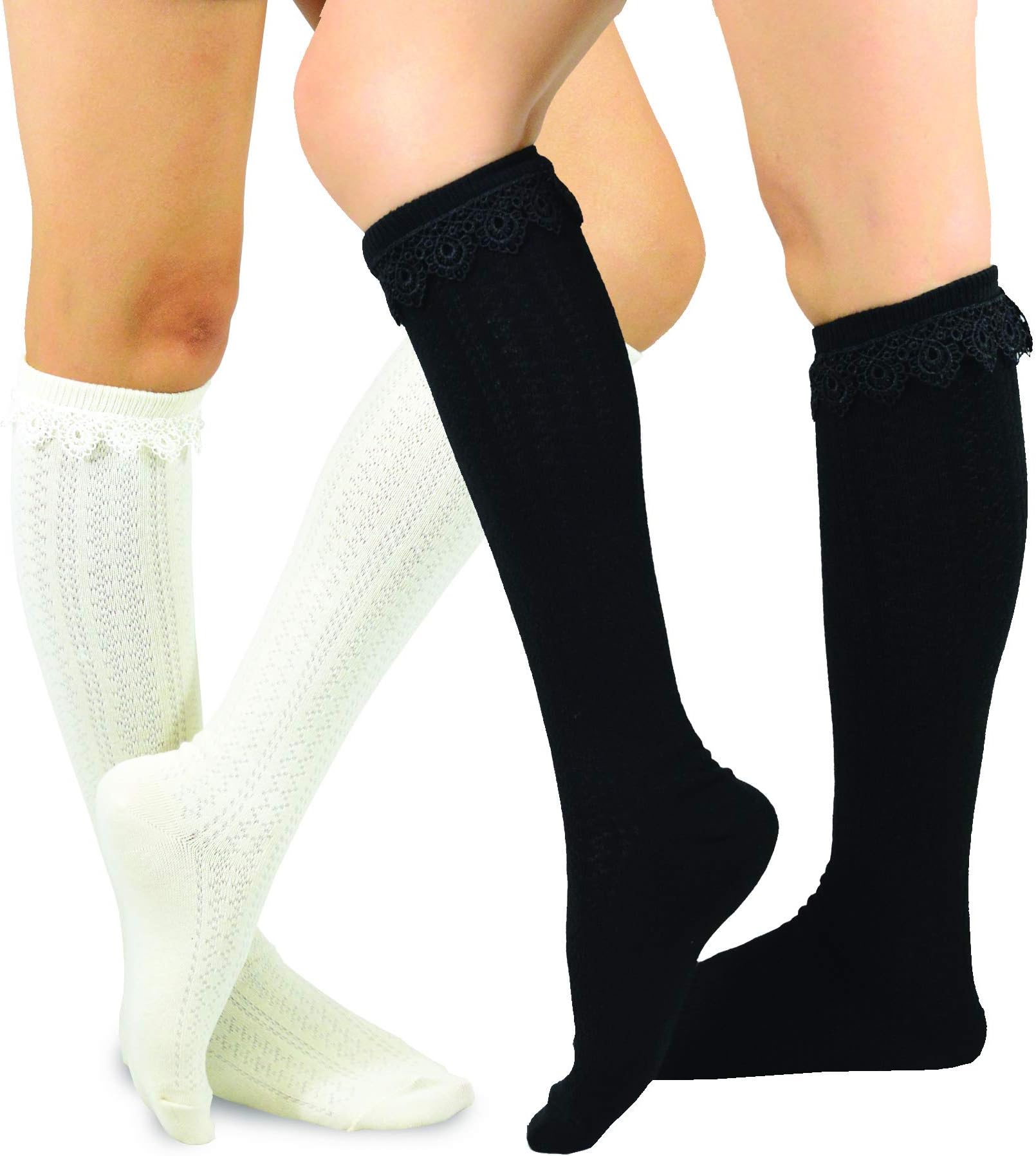 TeeHee Women's Fashion Knee High Dress Assorted Multi Pair Socks