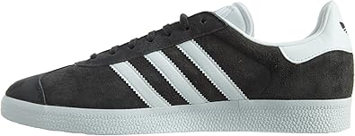 adidas white & navy gazelle trainers