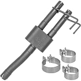 TOTALFLOW 442633 Black 1-Chamber Muffler 09-18 1500 Direct Fit Exhaust 2009-2018 Dodge Ram 1500-409 Stainless Steel (Single