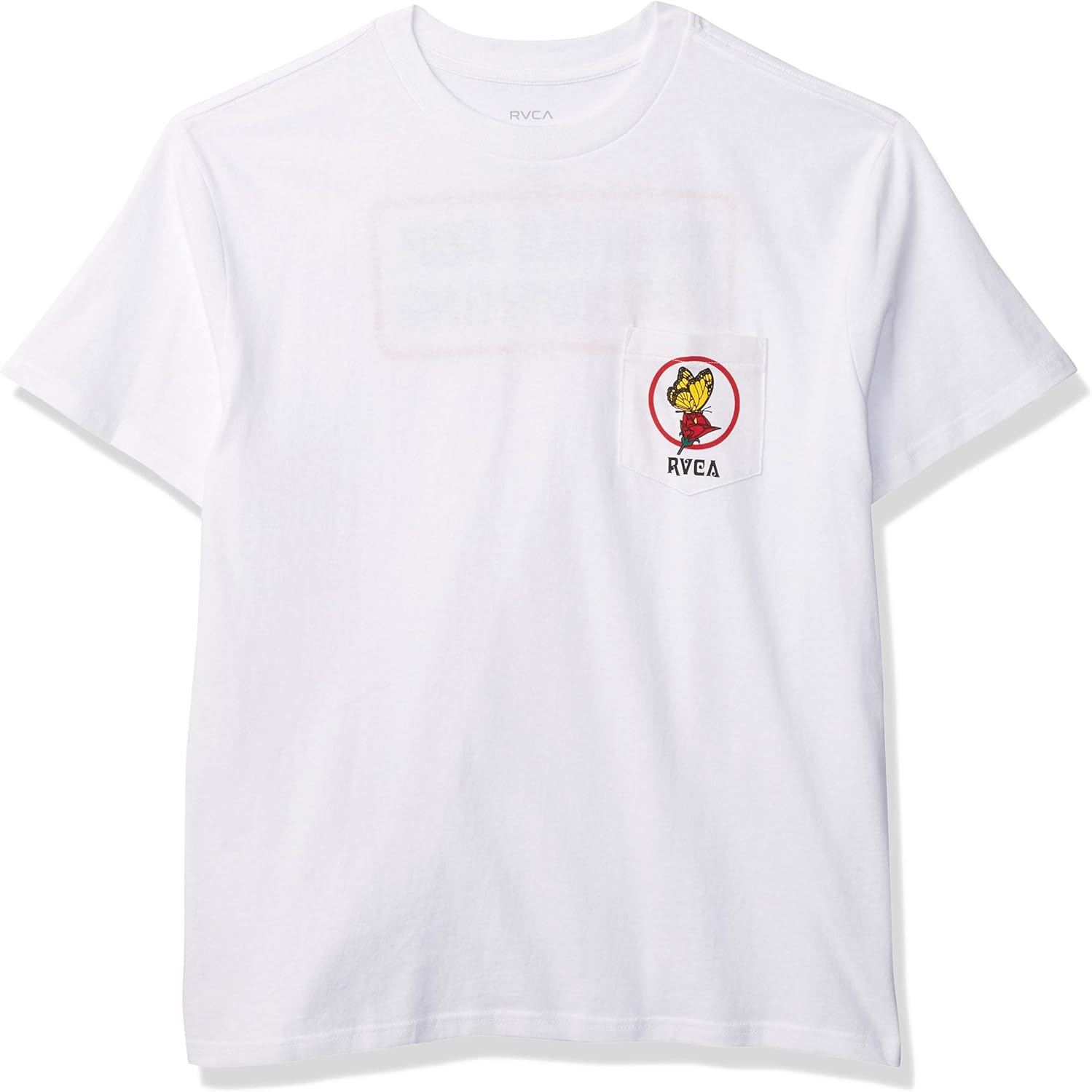 RVCA Men's Nothing Short Sleeve Crew Neck Pocket T-Shirt: Clothing