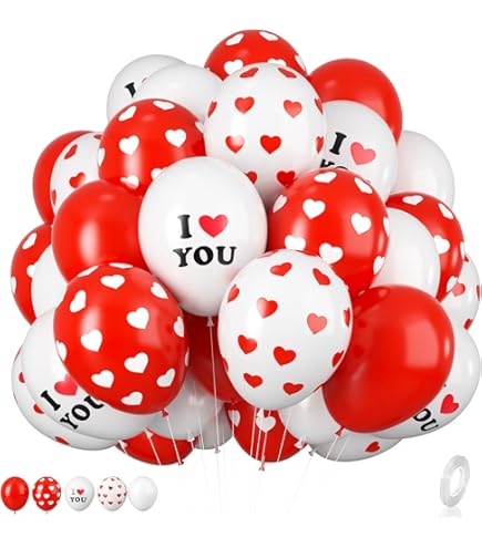 Dzrige 33.9 Inch Mother's STF9 Day Balloons Love You Mom Balloons Happy Day Heart Foil Mothers Day Birthday Party Decorations Supplies
