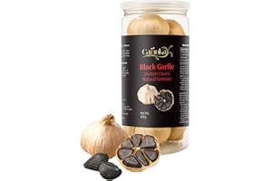 Canoka Black Garlic Whole Bulbs 200g (7oz) – Naturally Sweet, Fermented, Gluten-Free, Vegan Superfood for Healthy Eating & We