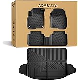 All Weather Floor Mats & Cargo Liner Fit for 2017-2022 Honda CR-V (Not for Touring and Hybrid) - Custom Fit TPE Floor Liners for Honda CRV 1st & 2nd Row & Trunk Mat Full Set Car Mats