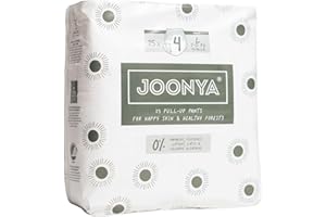Joonya Pull-Up Pants Baby Diapers, Size 4 L (15-26 lb) - 1 Bag of 25 - NonToxic, Eco-Friendly, Ultra Slim, Overnight Use - Made in Denmark
