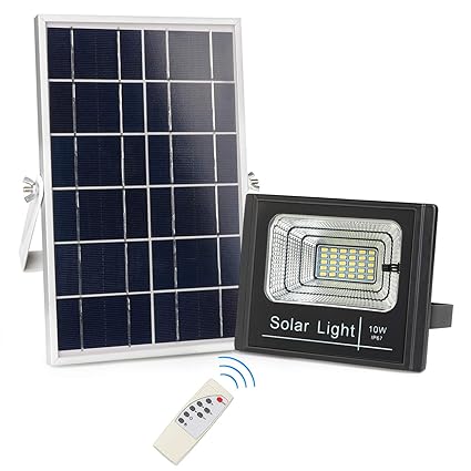 Awanber Solar Powered Flood Lights Outdoor 800 Lumens Ip67