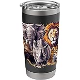 Wildlife Safari Adventure The Big Five Of South Africa Stainless Steel Insulated Tumbler