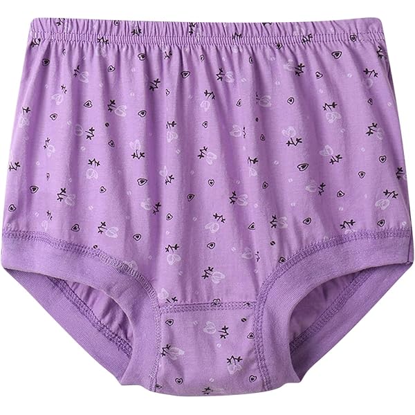 Boyshort Underwear Women Women's Cotton Boyshort Underwear 6-Pack | Full Coverage High Waist Panties For Middle Age & Elderly Ladies High Waist Full Coverage Panties