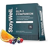 GLP-1 Constipation Support | Digestive, Gut Discomfort GLP Symptom Relief | Akkermansia, Probiotic, Prebiotic Microbiome Support for Digestive Balance, Regularity & Bloating Relief - Berry Citrus 15ct