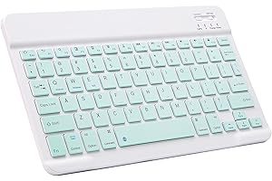 Ultra-Slim Bluetooth Keyboard Portable Mini Wireless Keyboard Rechargeable for Apple iPad iPhone Samsung Tablet Phone Smartph