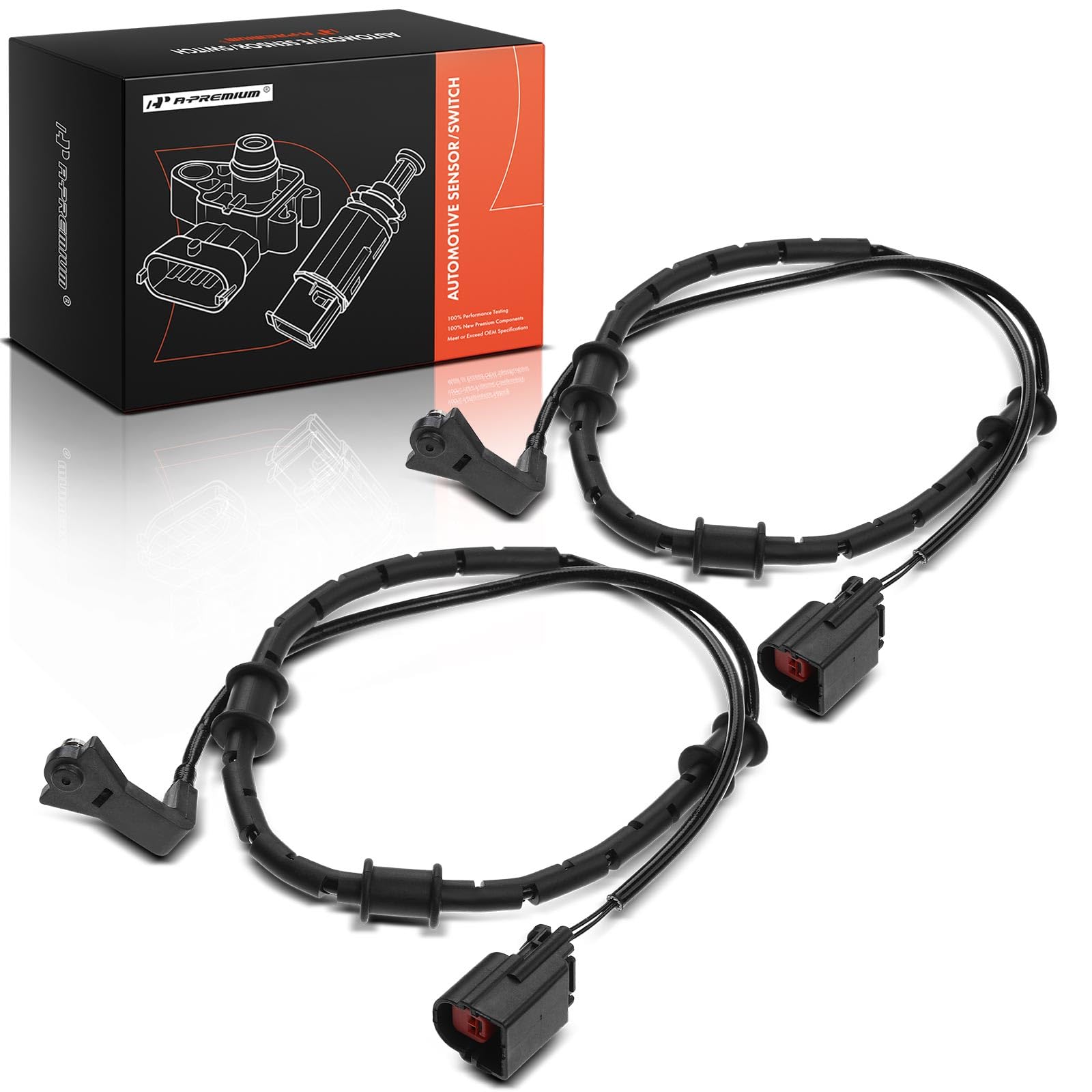 Photo 1 of A-Premium Rear Disc Brake Pad Wear Sensors Compatible with Jaguar XF 2009-2015, XFR 2010-2015, XJ 2010-2017, XK 2007-2015, XFR-S 2013-2015, XJR 2014-2017, XKR 2007-2011, 2-PC Set