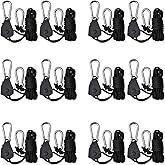 6 Pairs 1/8 inch Adjustable Heavy Duty Rope Hanger for Grow Light, Grow Tent Rope Clip Hanger Loose-Proof Design Light Fixtur