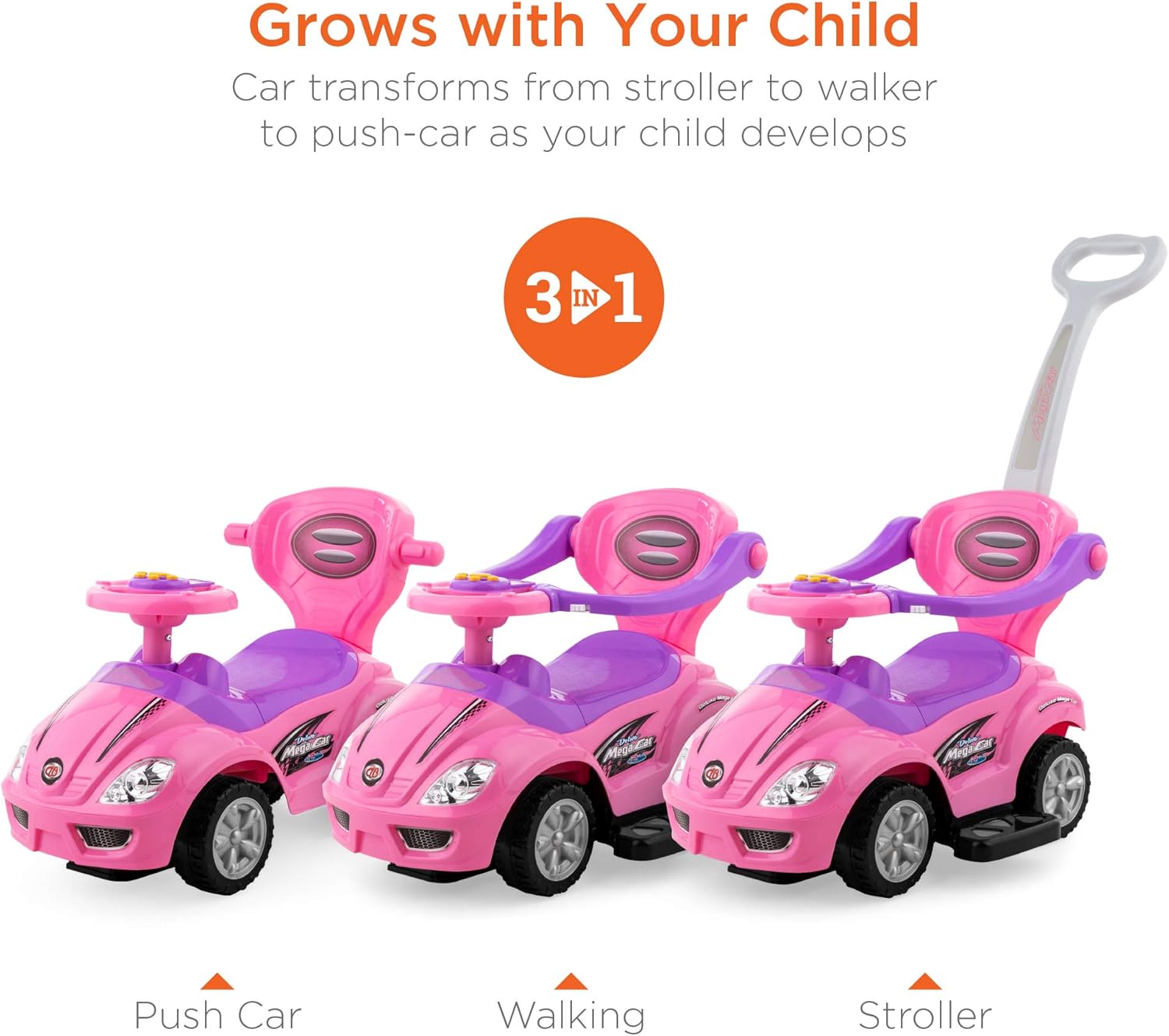 stroller push car