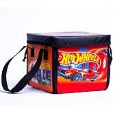 Hot Wheels ZipBin - Car Storage Box &amp; Playmat with Ramp, Kids 3+ | Unzips to 21x21 in Racetrack Mat, Portable Travel Case for Toy Cars, Compact 8x8x7 in Bin, Suitable for Kids Ages 3+