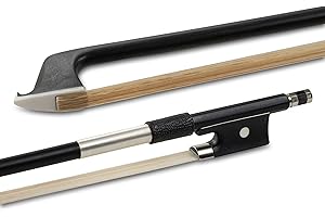 Glasser 203SH-1/2 Horse Hair Violin Bow, 1/2 Size