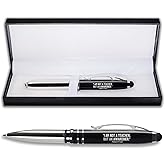 Engraved Teacher Gift Pen - 3-in-1 Pens For Teachers - LED Light and Stylus Tip - Best Teach​er Gifts For Women Men - Cool Teach​er Appreciation Gif​ts - "I Am Not A Teach​er But An Awakener" (Black)