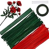 TOAOB 200pcs Pipe Cleaners Craft Supplies DIY Rose