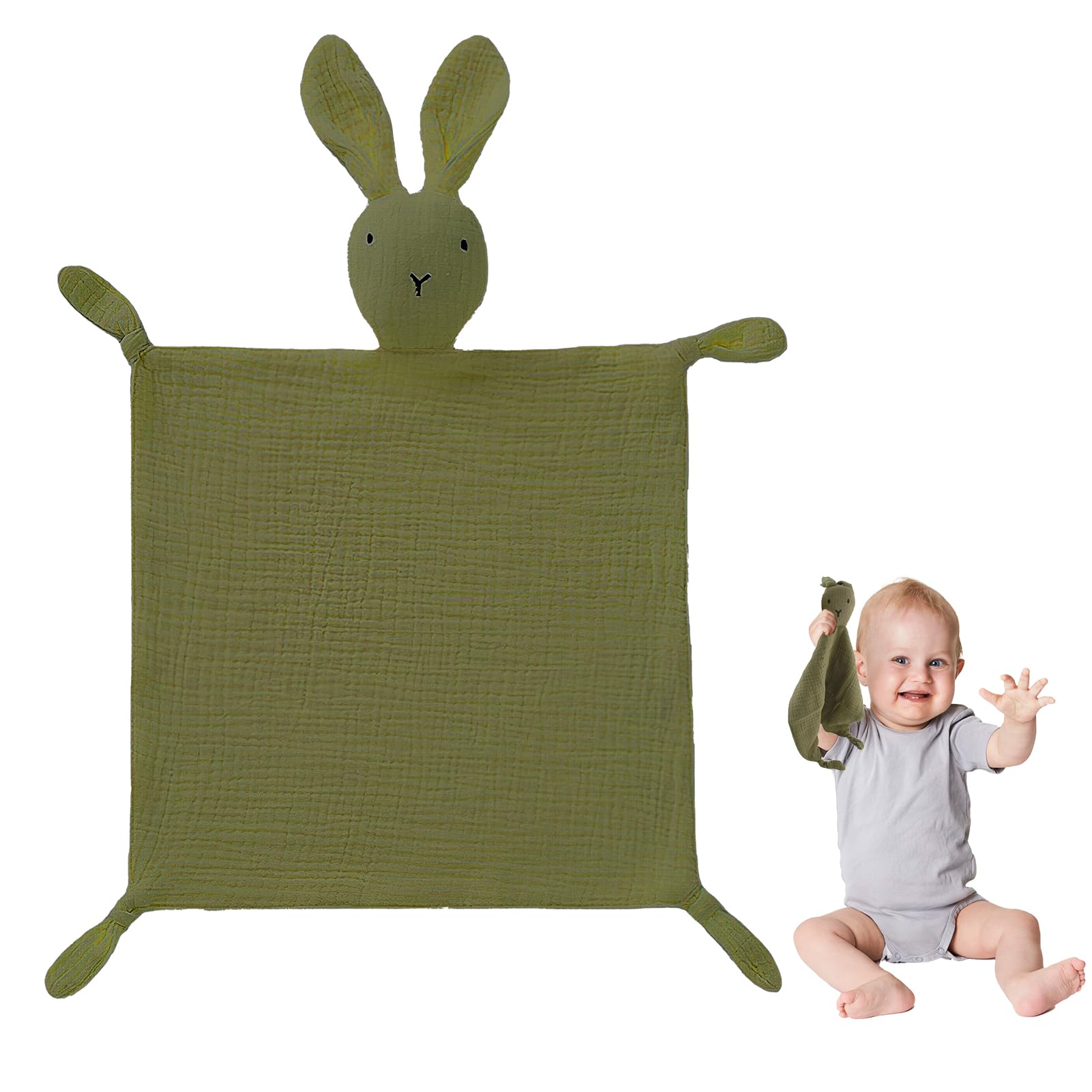 ORUZA Baby Comforters - Rabbit Baby Blanket for Infant Toddler Newborn Boys and Girls