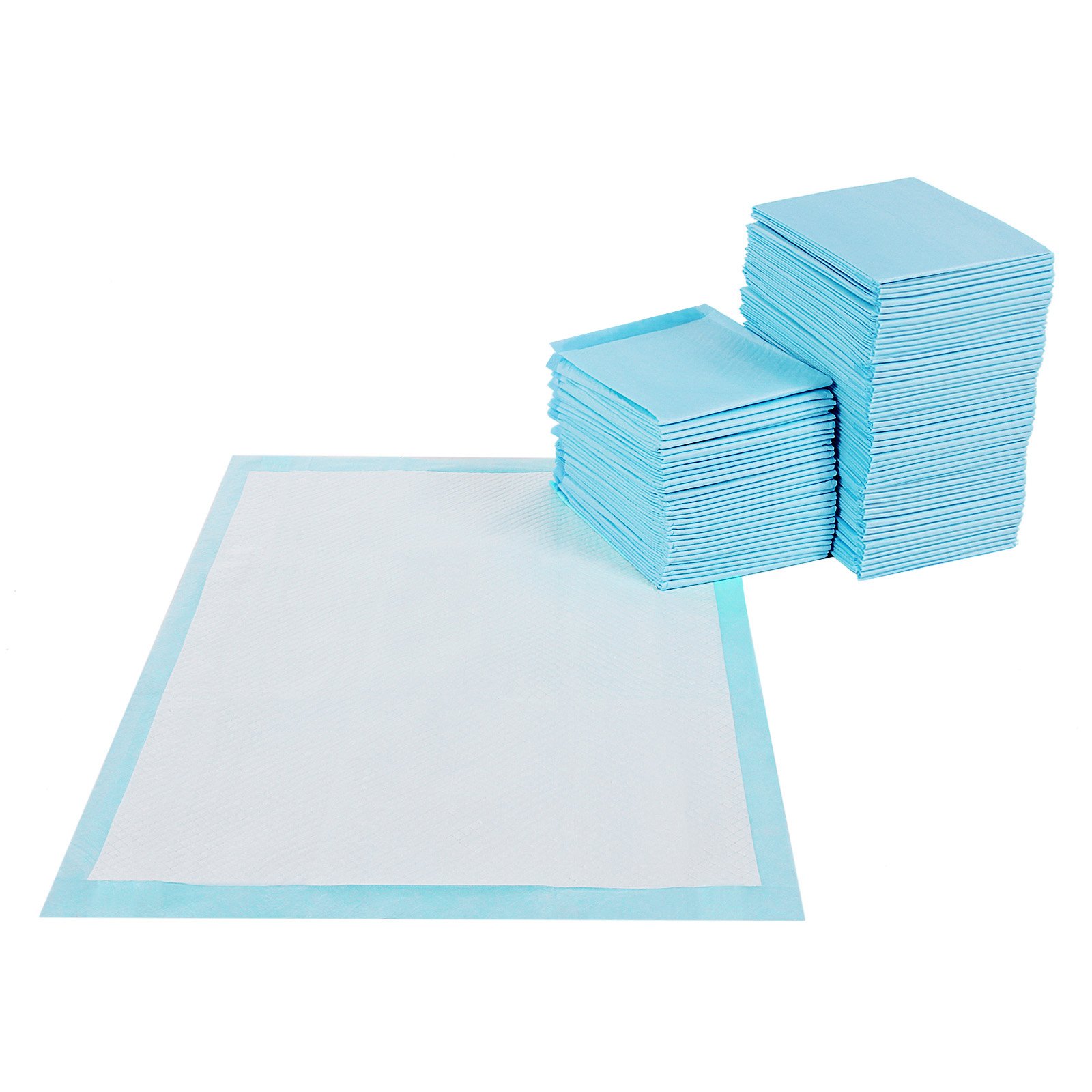 FEANDREA Puppy Training Pads, Puppy Toilet, 60 x 90 cm, Pack of 100 PTD90B, Blau-weiß