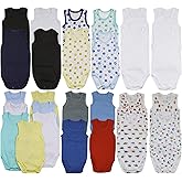 ToBeInStyle Babies' and Kids' Pack of 4 Assorted Random Print and Color Tops and Bodysuits