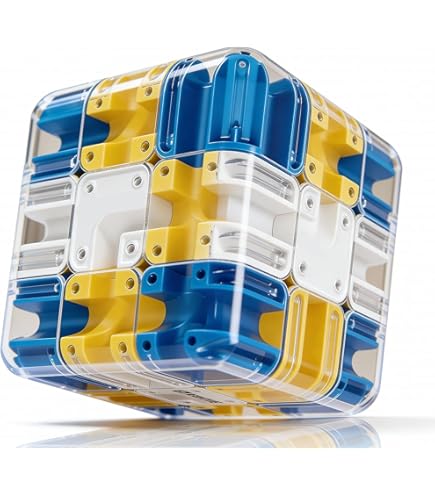 KOMEIYL Cube Labyrinthe 3D – Jeu De Billes Magique Pour Développer La Concentration Et Déstresser – Cadeau Idéal