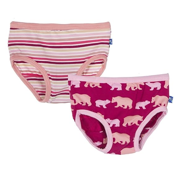 Kickee Pants Little Girls, Girl Underwear, Girl Forest Stripe