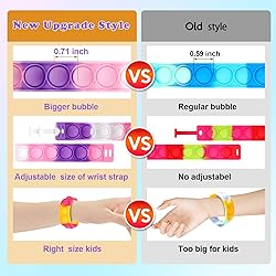 126 PCS Pop Bracelet it Fidget Toys Pack, Fidget