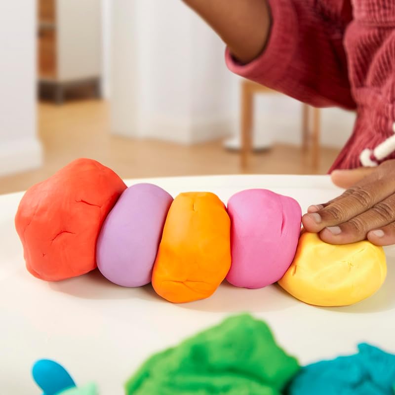Mega Pack de 36 Pots de 84 g de Pâte à Modeler avec Couleurs Assorties, Jeu Éducatif dès 2 Ans, Jeux Créatifs, pour Filles et Garçons