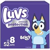 Luvs Platinum Protection Baby Diapers, Size S8 (30+ lb), 52 Count