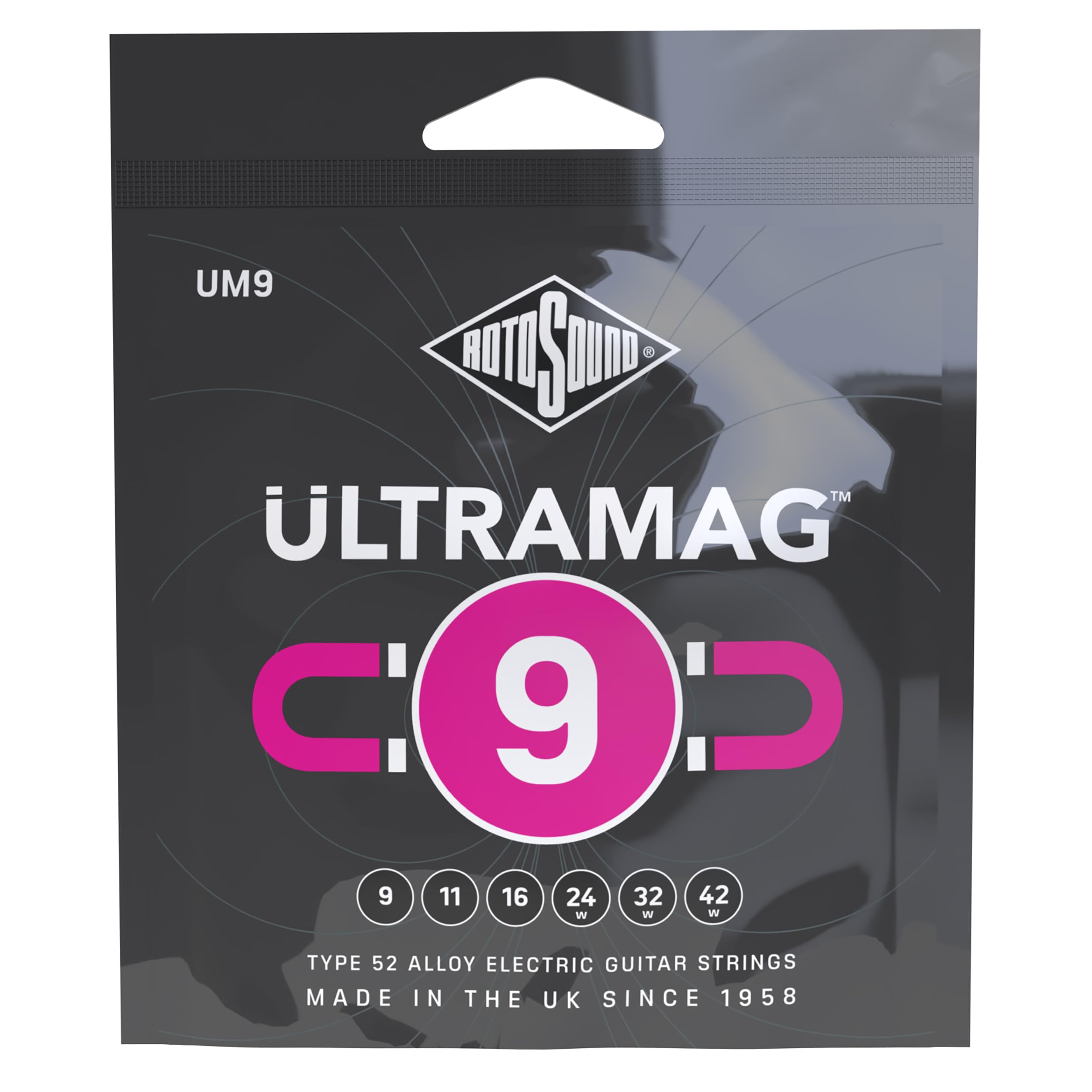 Rotosound Strings for Electric Guitar ULTRAMAG 6-string UM9 Super Light 9-42