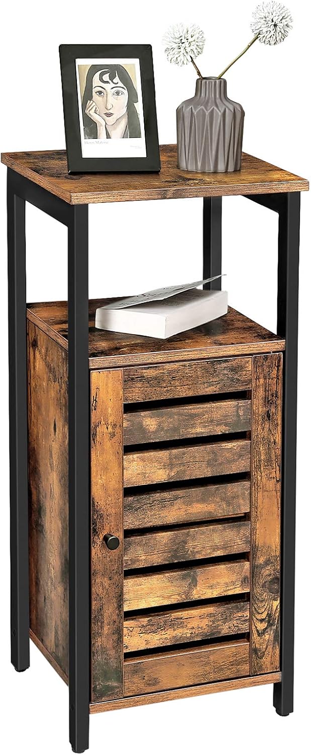 vasagle storage cabinet on Storage Cabinets Cupboard Rustic Brown And Black Ulsc74bx Rustic Brown Lowell Storage Cabinet Vasagle Lowell Standing Cabinet Multipurpose Cabinet Storage Cabinet 3 Open Shelves And Closed Compartments Home Kitchen