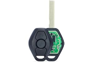Beefunny 315/433MHz Adjustable ID44 Chip EWS System Remote Car Key Fob 3 Button for BMW 325 330 318 525 530 540 E38 E39 E46 M