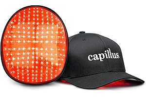 Capillus Plus Laser Therapy Cap for Hair Regrowth, Red Light Hair Therapy with 202 Medical Grade Red Light Lasers for Laser Hair Growth, Red Light Hair Growth Hat At Home