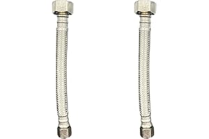 WINDON BAY 3/8 OD x 1/2 FIP stainless steel faucet connector 6 inch 2pk