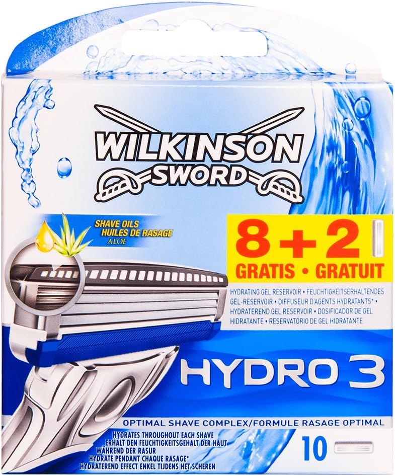 Wilkinson Sword Hydro 3 Razor Blades Pack of 10 Amazon.co.uk Health