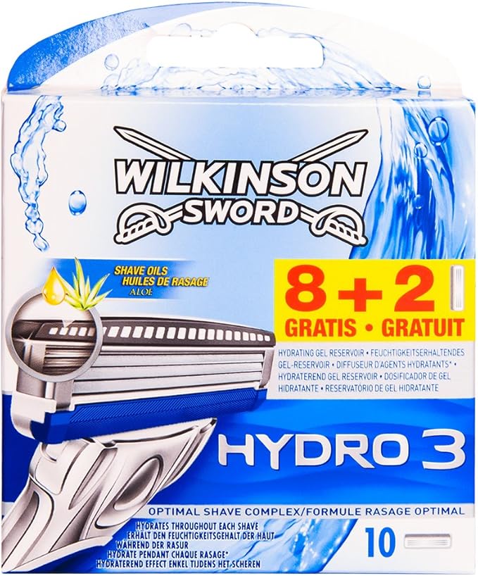 Wilkinson Sword Hydro 3 Razor Blades Pack of 10 Amazon.co.uk Health