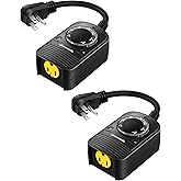 DEWENWILS Temporizador de luces para exteriores, sensor de atardecer a amanecer para toma de corriente, temporizador de luz r