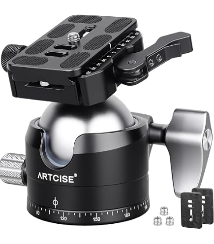 Amazon.com : ARTCISE 56mm Low Profile Tripod Ball Head with Fast