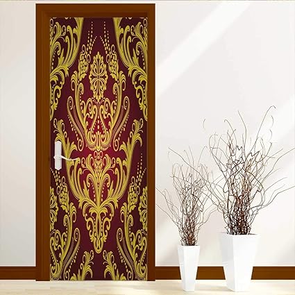 Amazon Com Socomimi Repositionable Fabric Mural Luxury Red